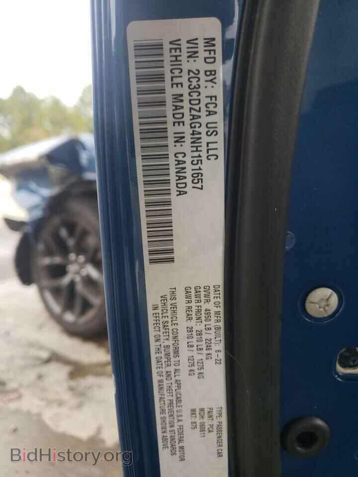 2022 DODGE CHALLENGER - VIN: 2C3CDZAG4NH151657 - Photo 10