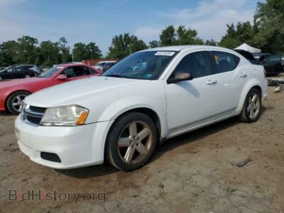 2013 Dodge AVENGER SE, white — VIN 1C3CDZAB4DN534363, Copart