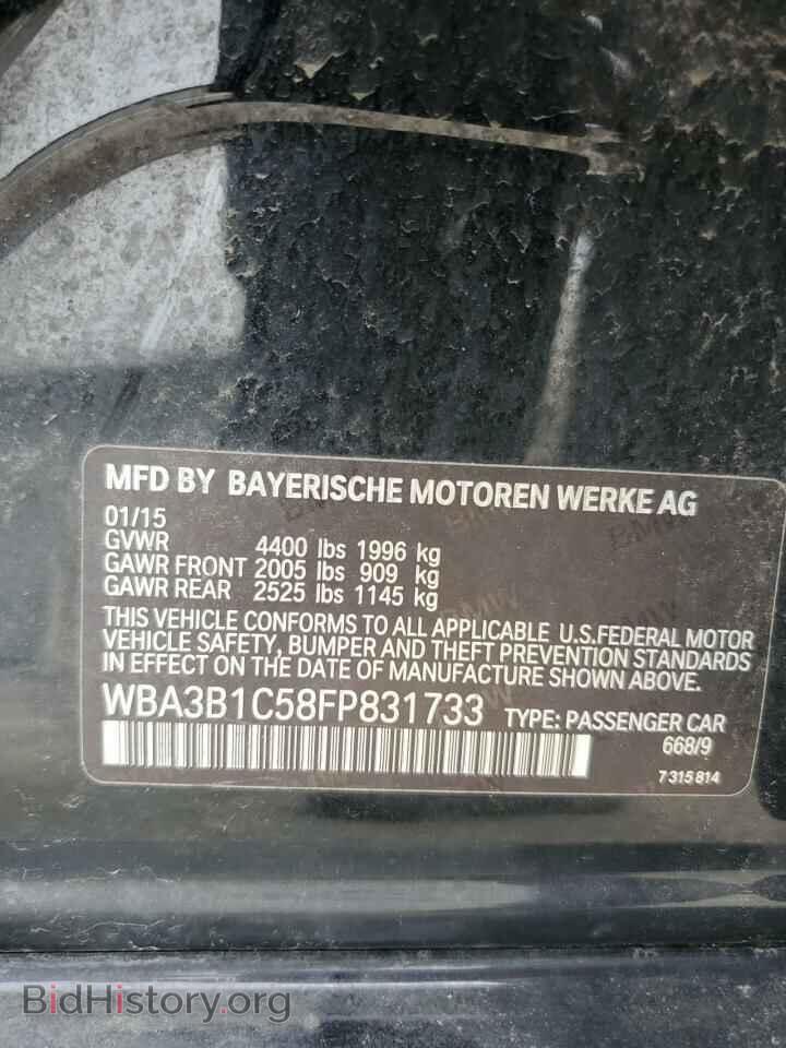 2015 BMW 3 SERIES - VIN: WBA3B1C58FP831733 - Фото 12