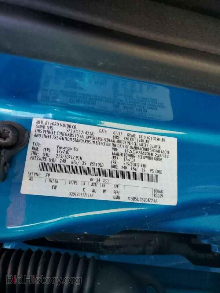 2017 FORD FOCUS - VIN: 1FADP3M23HL228133 - Фото 10