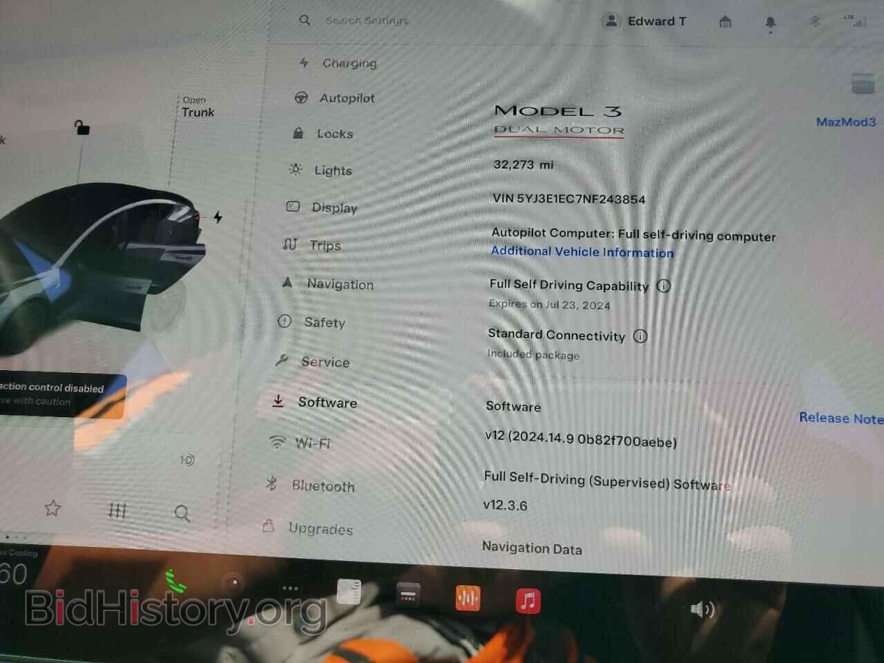 2022 TESLA MODEL 3 - VIN: 5YJ3E1EC7NF243854 - Фото 9