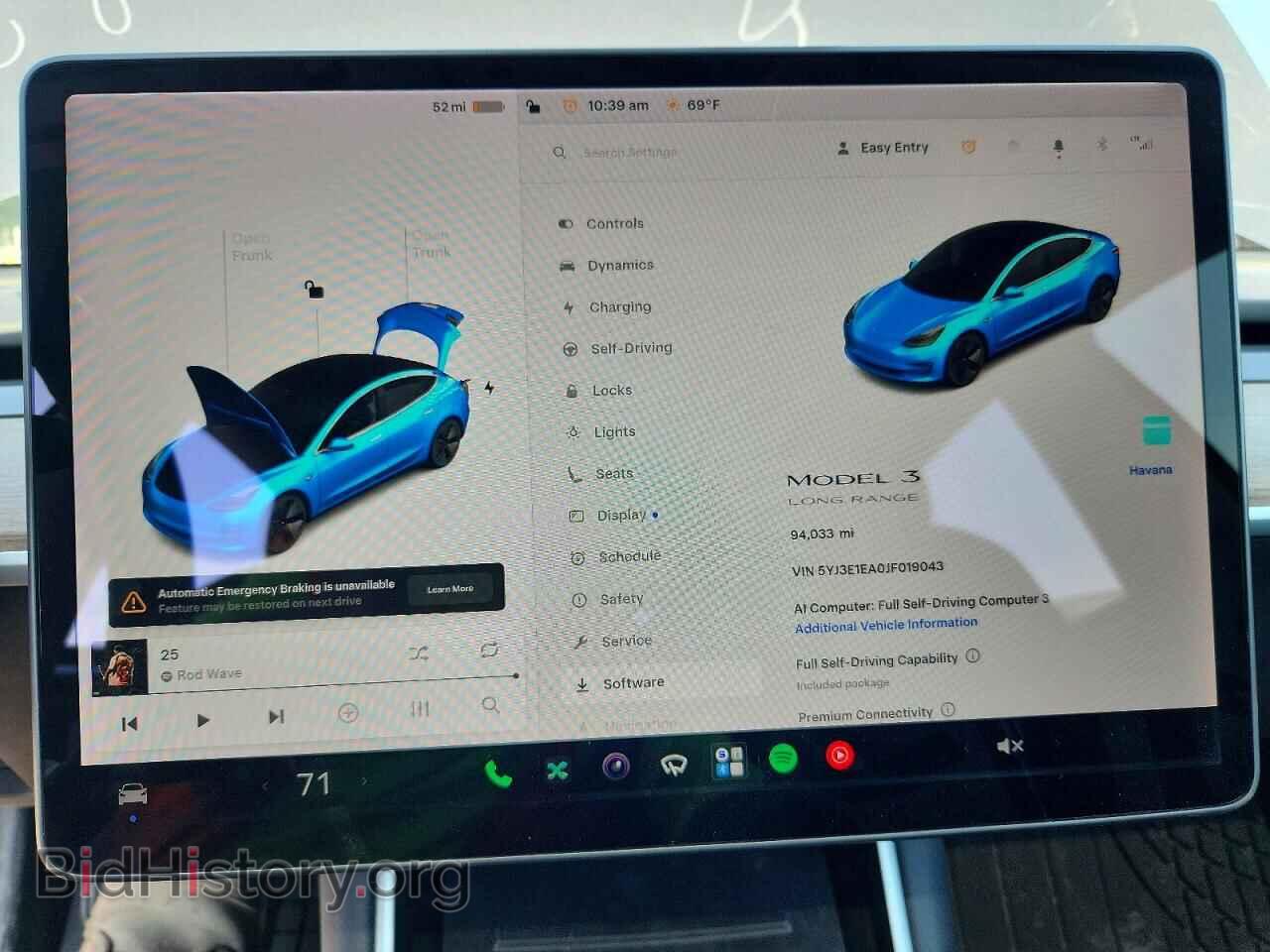 2018 TESLA MODEL 3 - VIN: 5YJ3E1EA0JF019043 - Фото 9