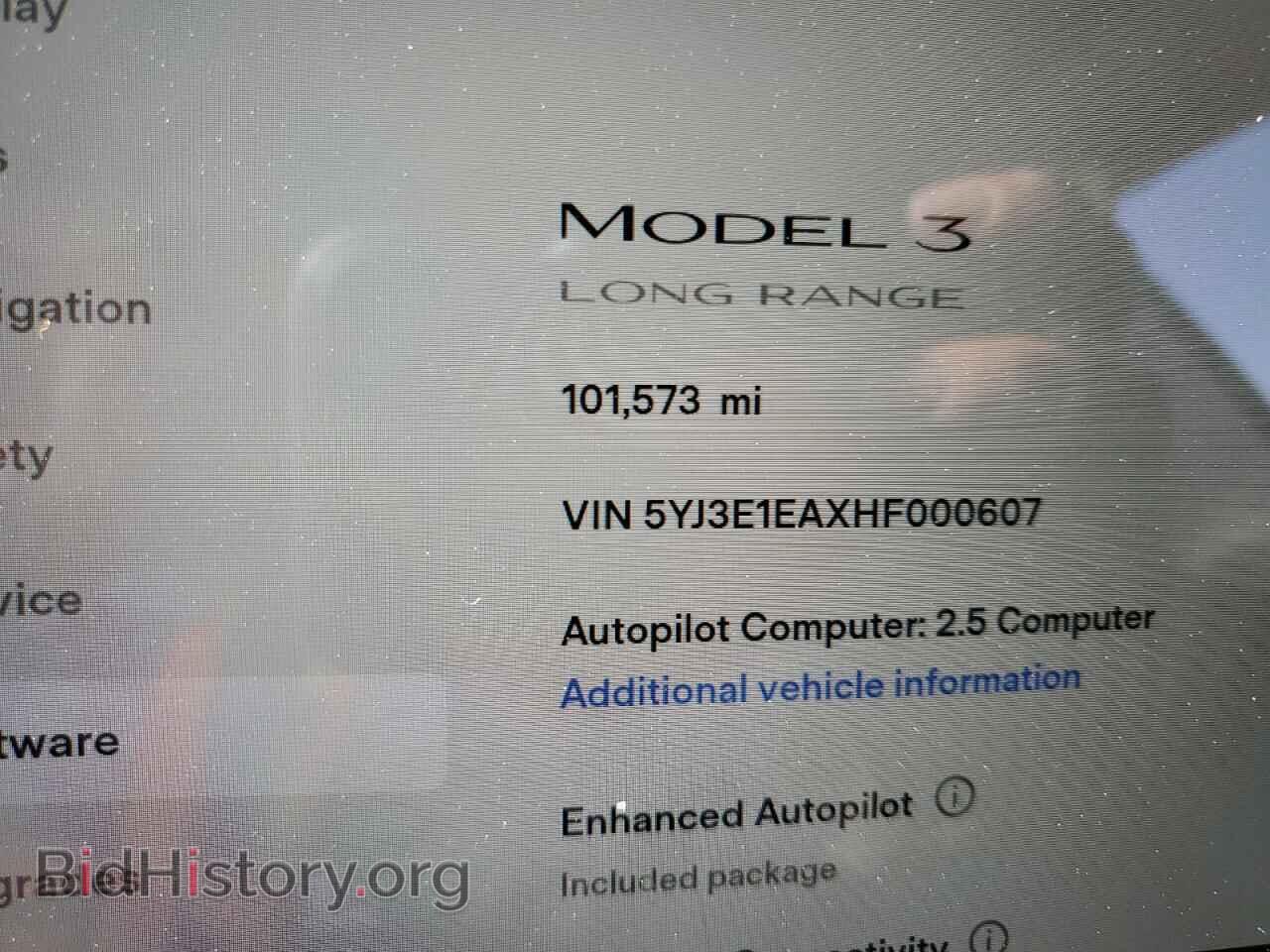 2017 TESLA MODEL 3 - VIN: 5YJ3E1EAXHF000607 - Photo 8