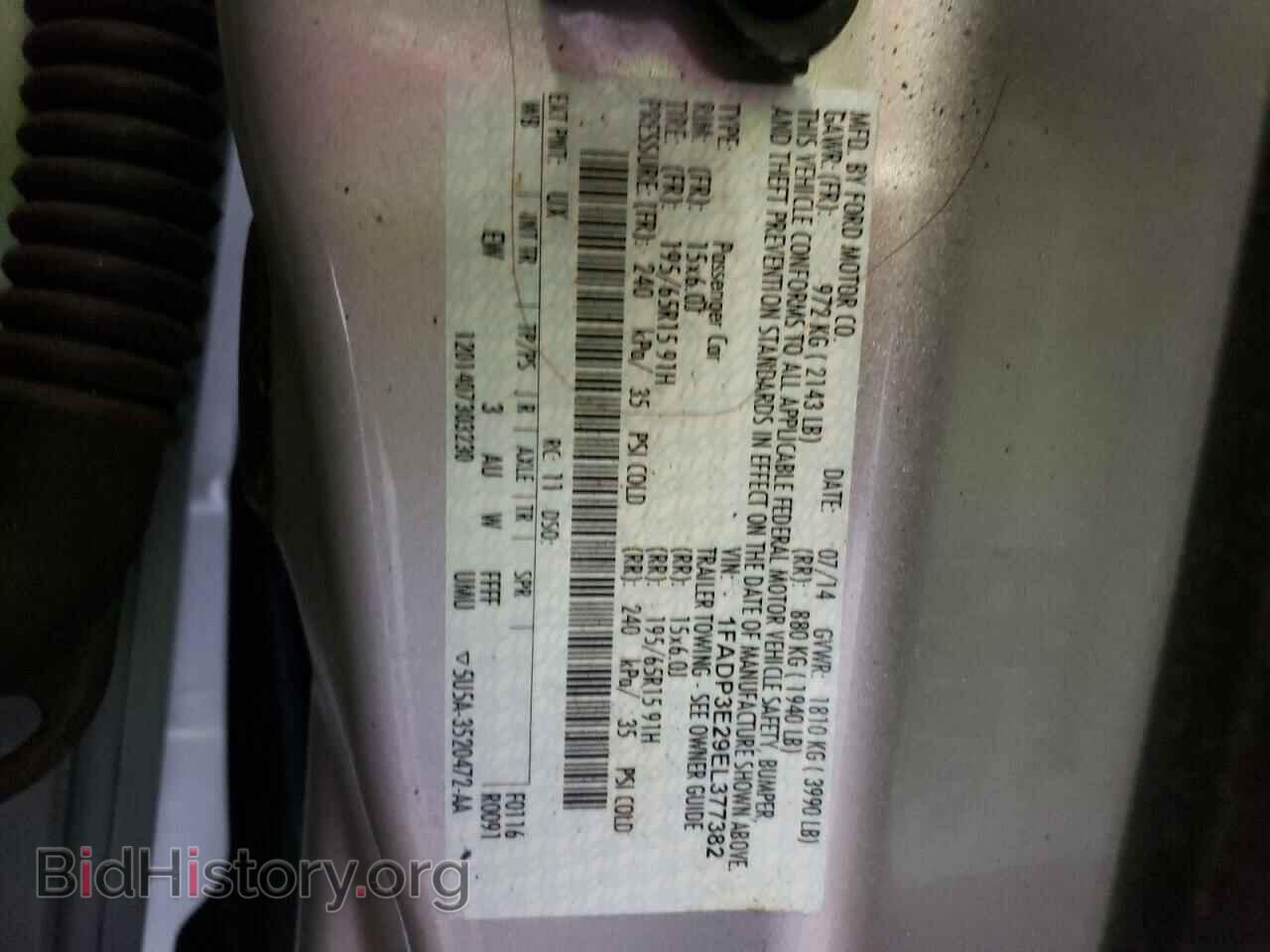 2014 FORD FOCUS - VIN: 1FADP3E29EL377382 - Фото 13