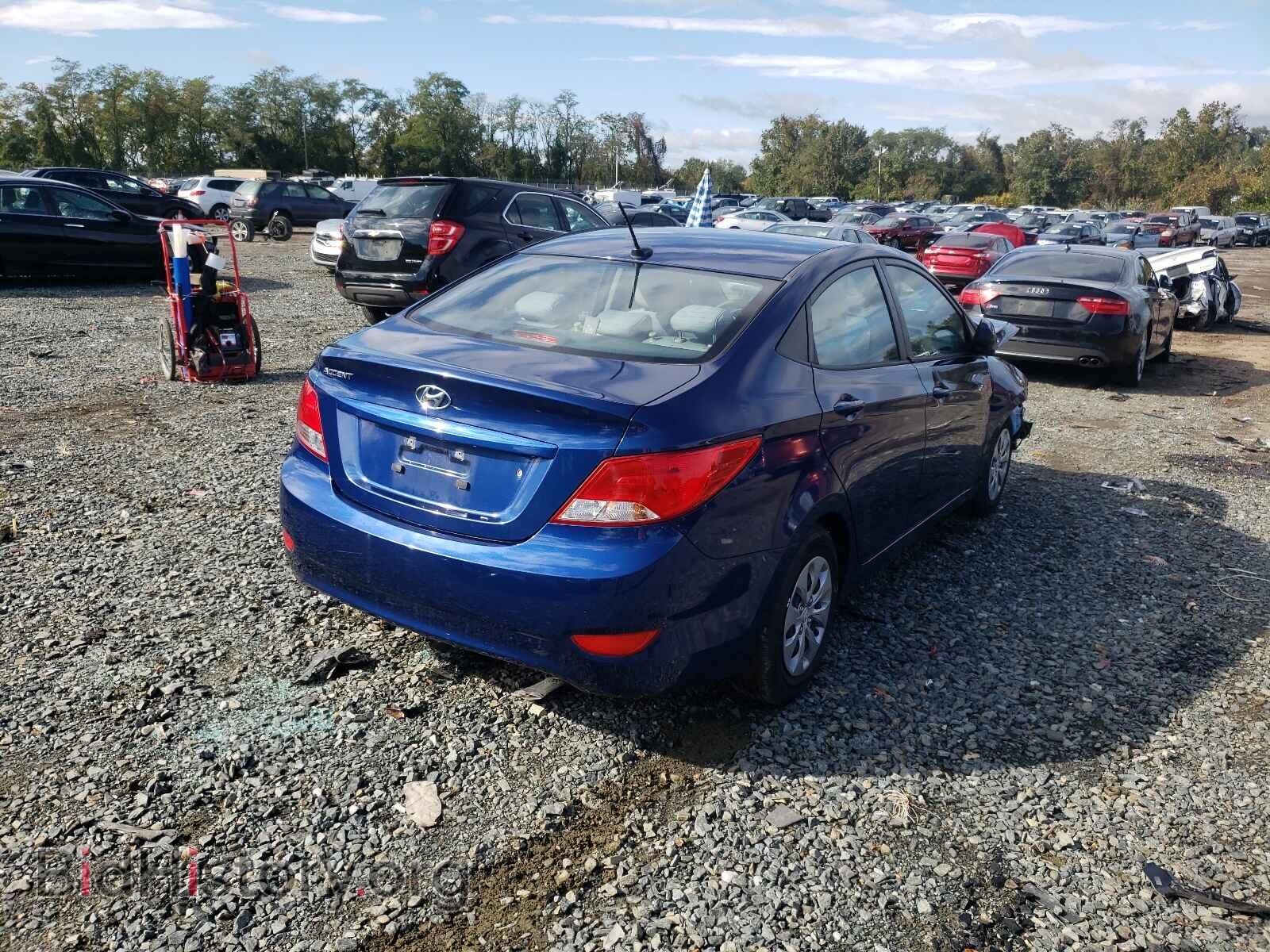 2017 HYUNDAI ACCENT - VIN: KMHCT4AE5HU170201 - Фото 4