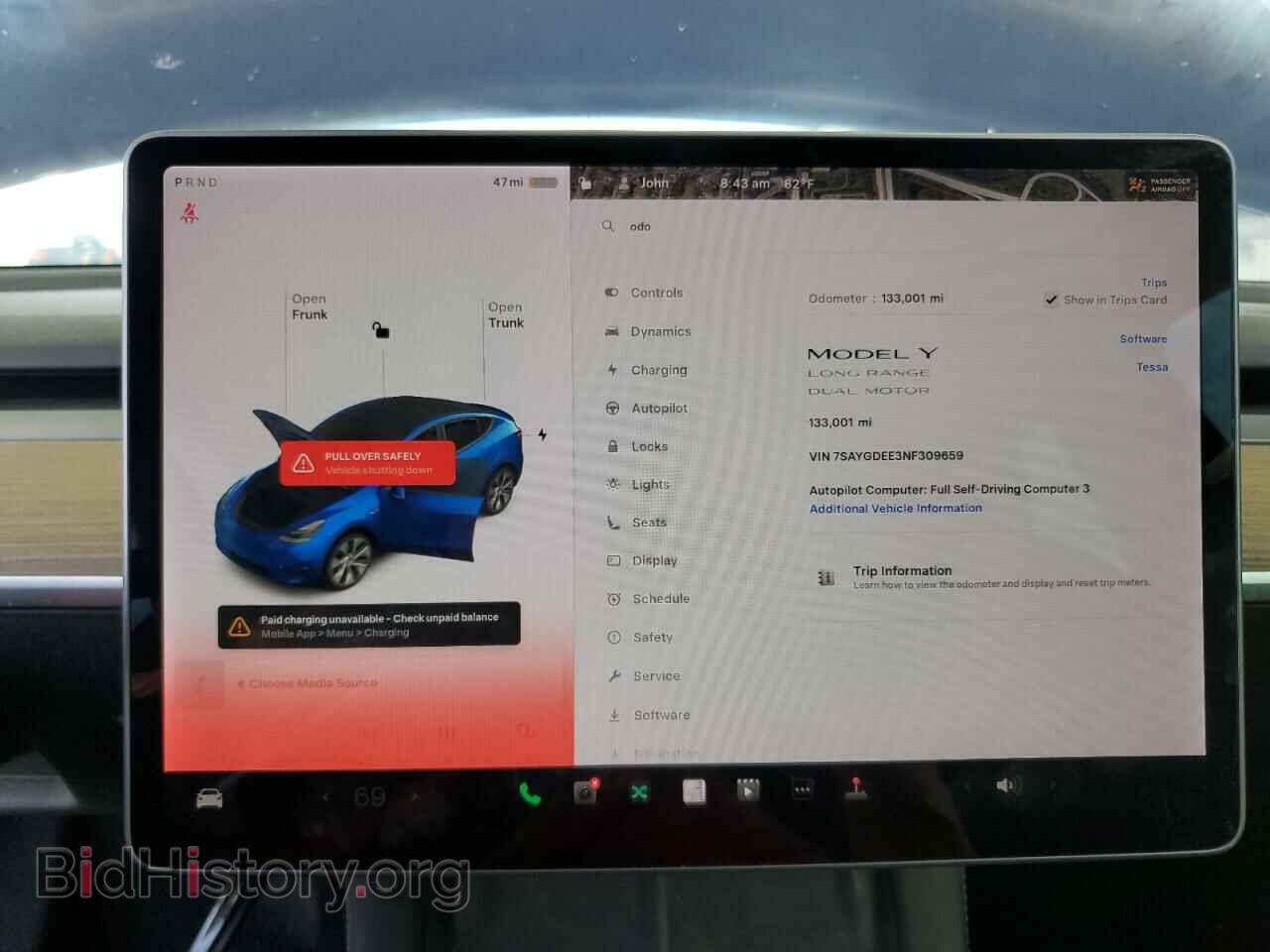 2022 TESLA MODEL Y - VIN: 7SAYGDEE3NF309659 - Photo 9