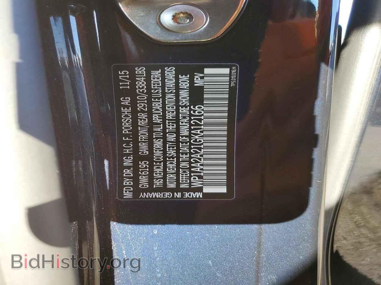 2016 PORSCHE CAYENNE - VIN: WP1AA2A21GKA12166 - Photo 14