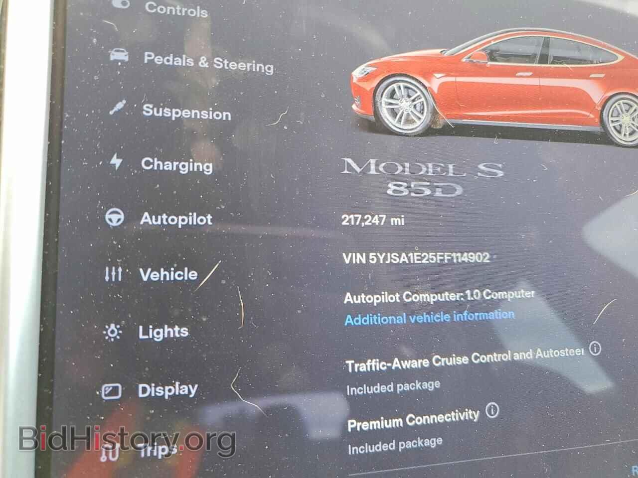 2015 TESLA MODEL S - VIN: 5YJSA1E25FF114902 - Фото 9