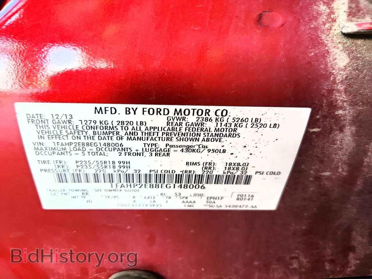 2014 FORD TAURUS - VIN: 1FAHP2E88EG148006 - Photo 12