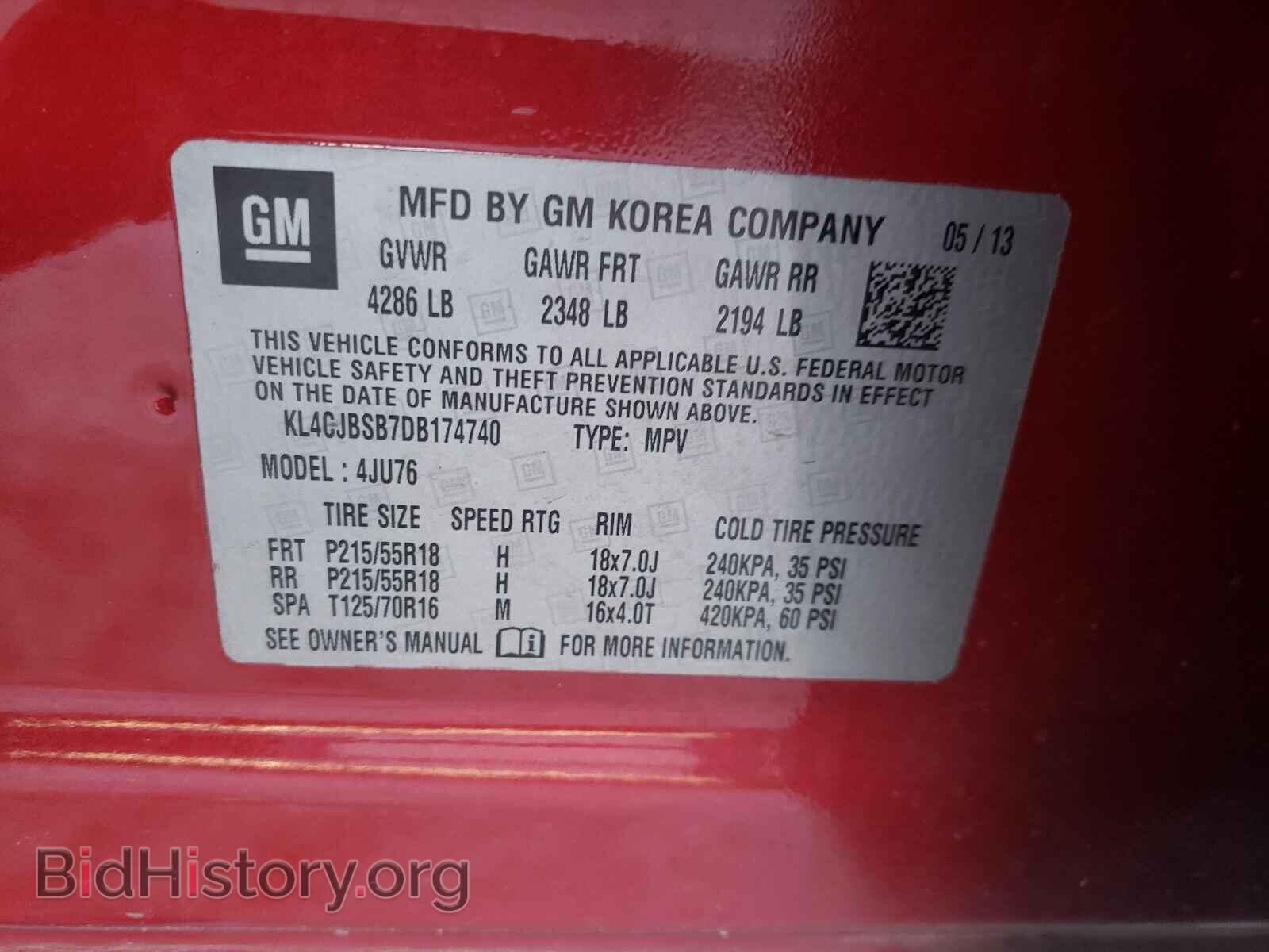 2013 BUICK ENCORE - VIN: KL4CJBSB7DB174740 - Photo 10
