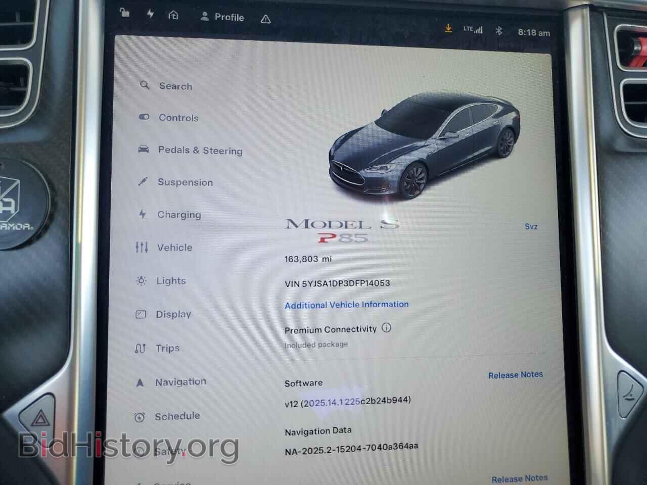 2013 TESLA MODEL S - VIN: 5YJSA1DP3DFP14053 - Photo 9