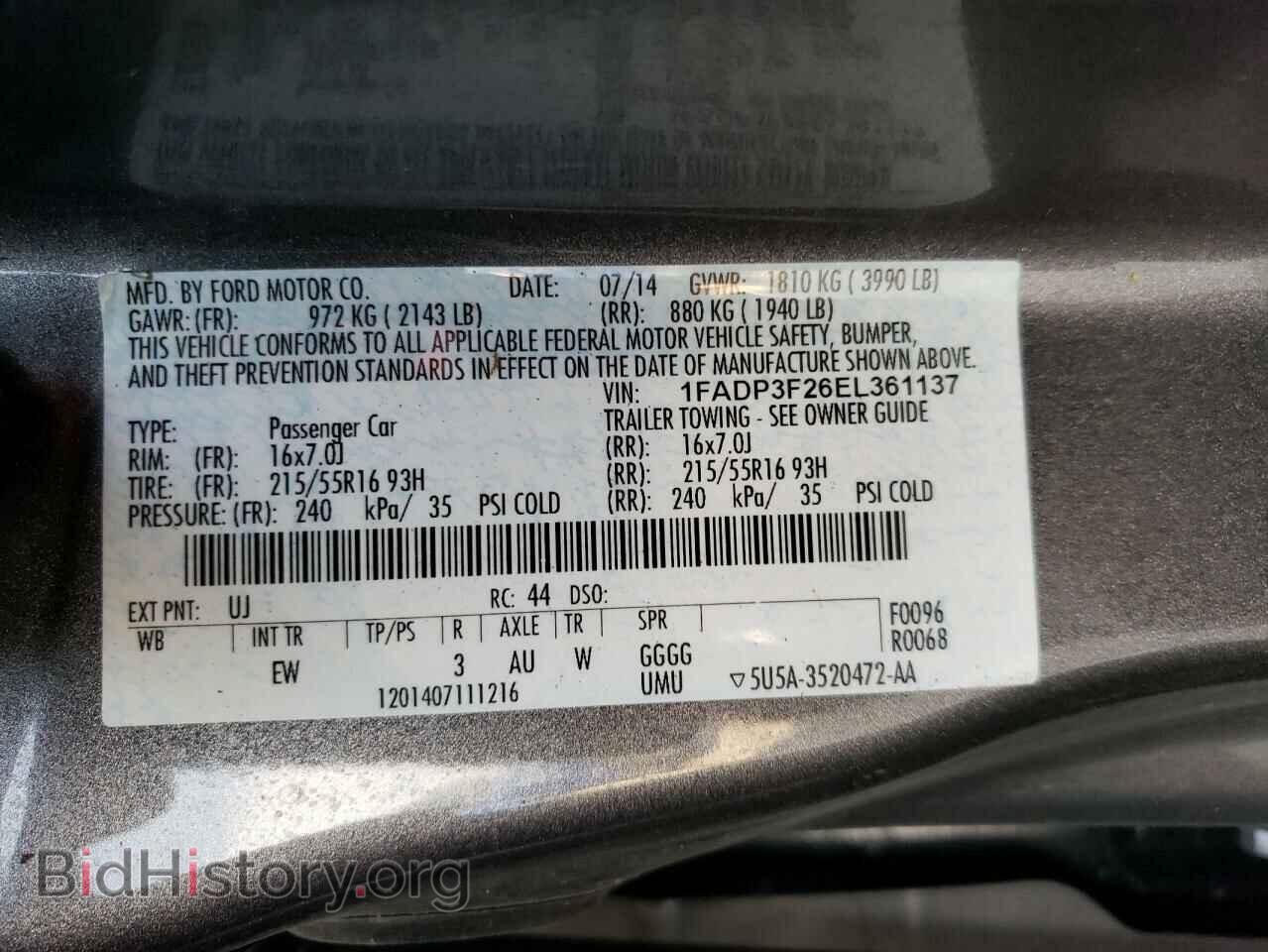 2014 FORD FOCUS - VIN: 1FADP3F26EL361137 - Photo 13