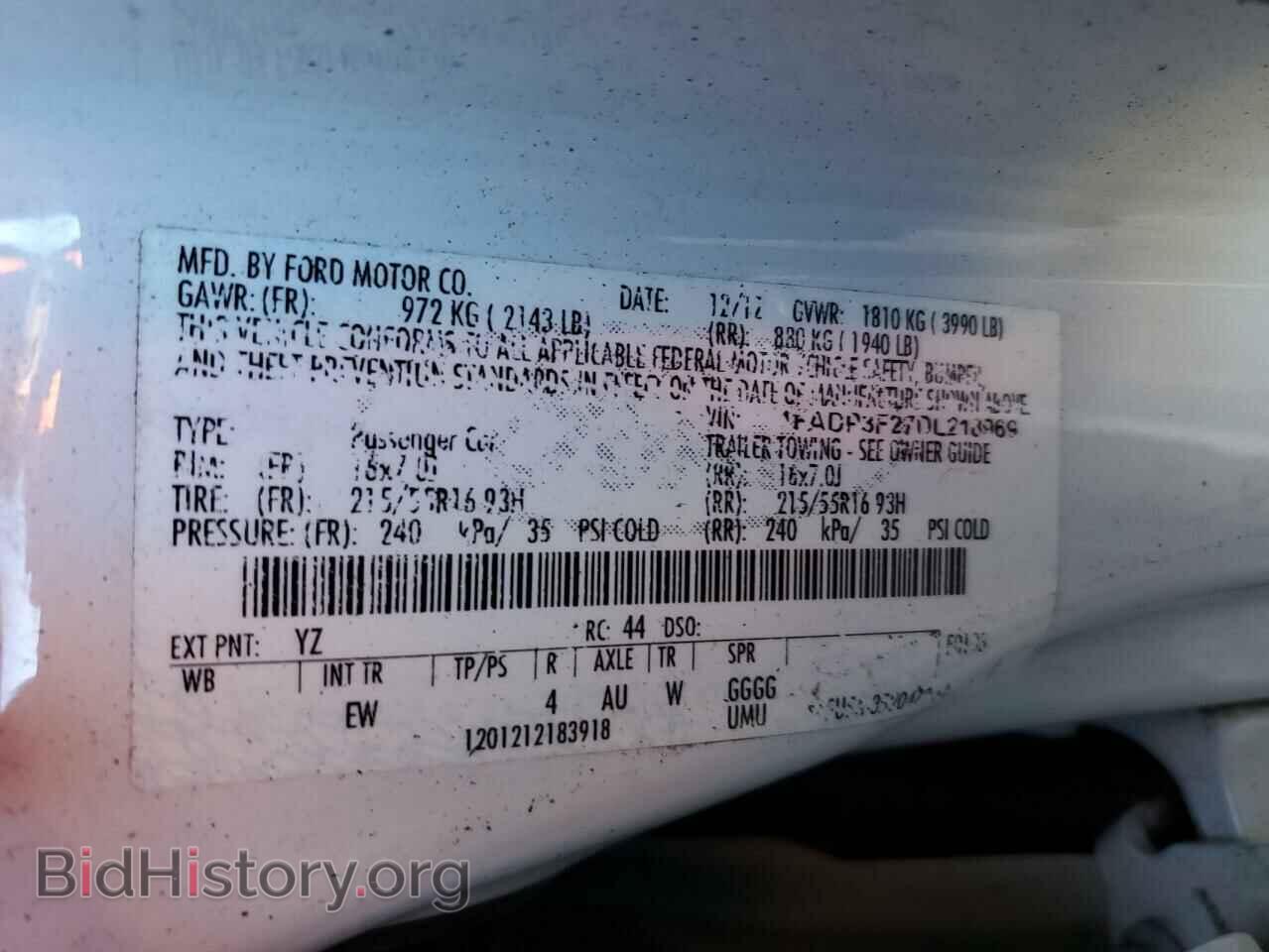 2013 FORD FOCUS - VIN: 1FADP3F27DL218969 - Photo 10