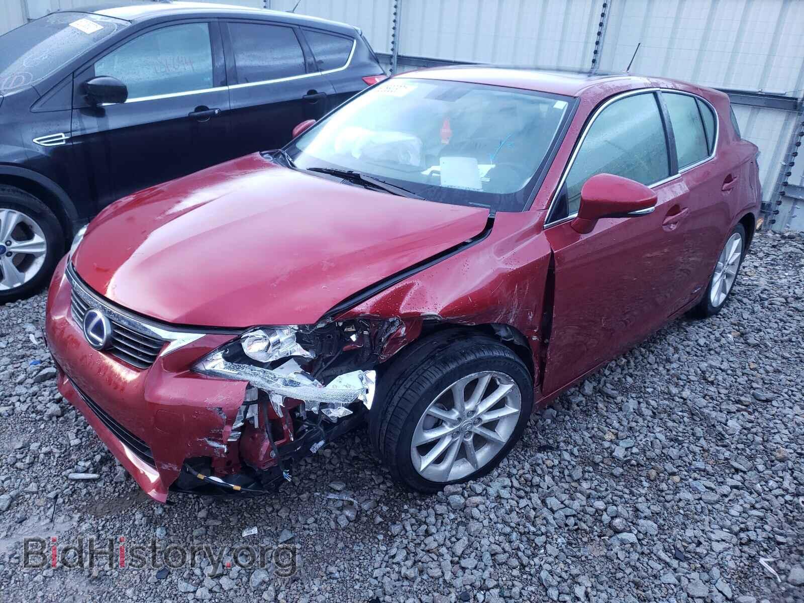 2012 LEXUS CT 200 - VIN: JTHKD5BH9C2081651 - Фото 2