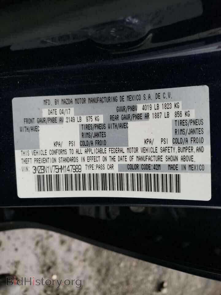 2017 MAZDA 3 - VIN: 3MZBN1V75HM147989 - Photo 10