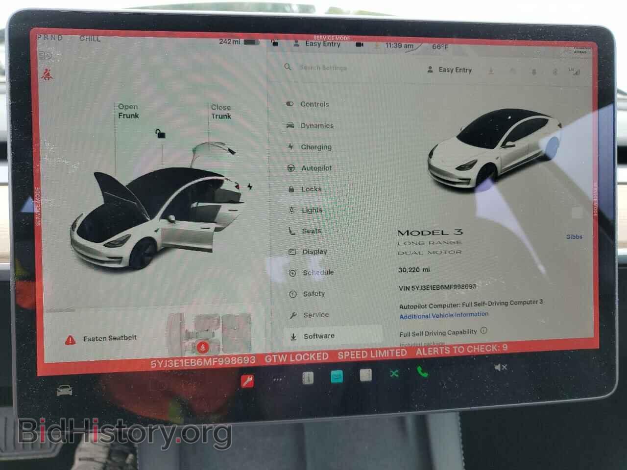 2021 TESLA MODEL 3 - VIN: 5YJ3E1EB6MF998693 - Photo 9