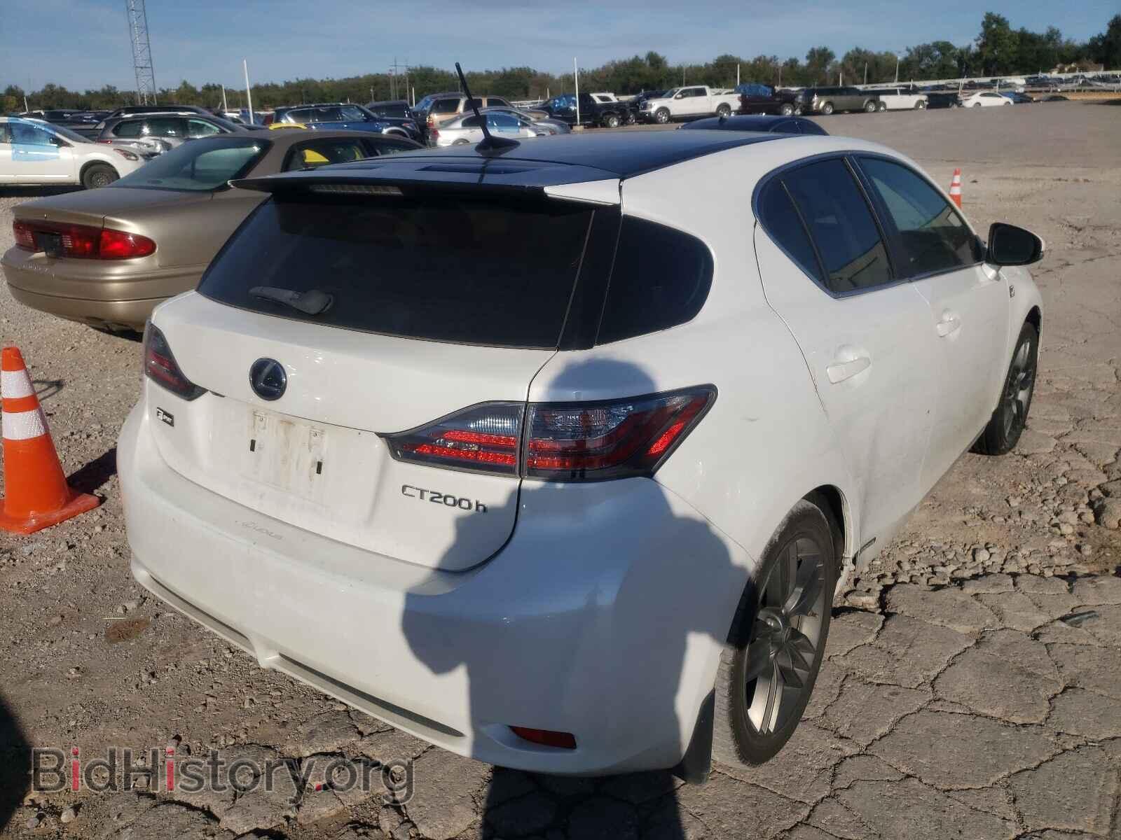 2012 LEXUS CT 200 - VIN: JTHKD5BH1C2062771 - Фото 4