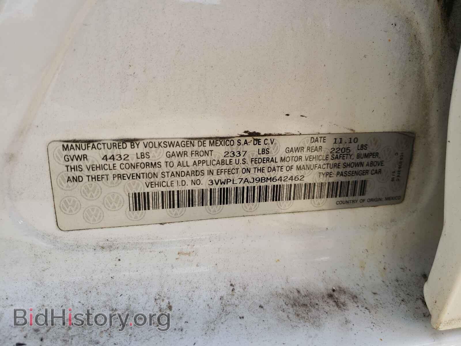 2011 VOLKSWAGEN JETTA - VIN: 3VWPL7AJ9BM642462 - Фото 10