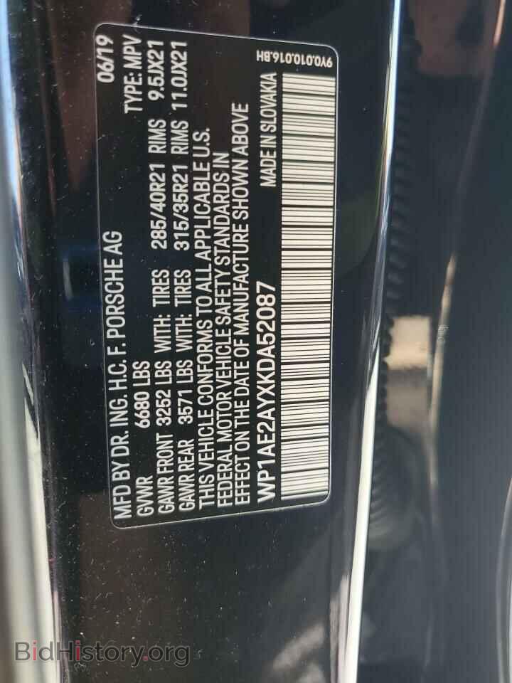 2019 PORSCHE CAYENNE - VIN: WP1AE2AYXKDA52087 - Фото 13