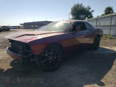 2021 Dodge CHALLENGER, burgundy — VIN 2C3CDZAGXMH597357, Copart