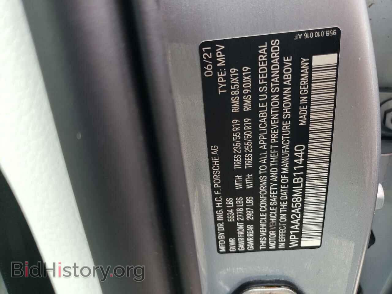 2021 PORSCHE MACAN - VIN: WP1AA2A58MLB11440 - Photo 10