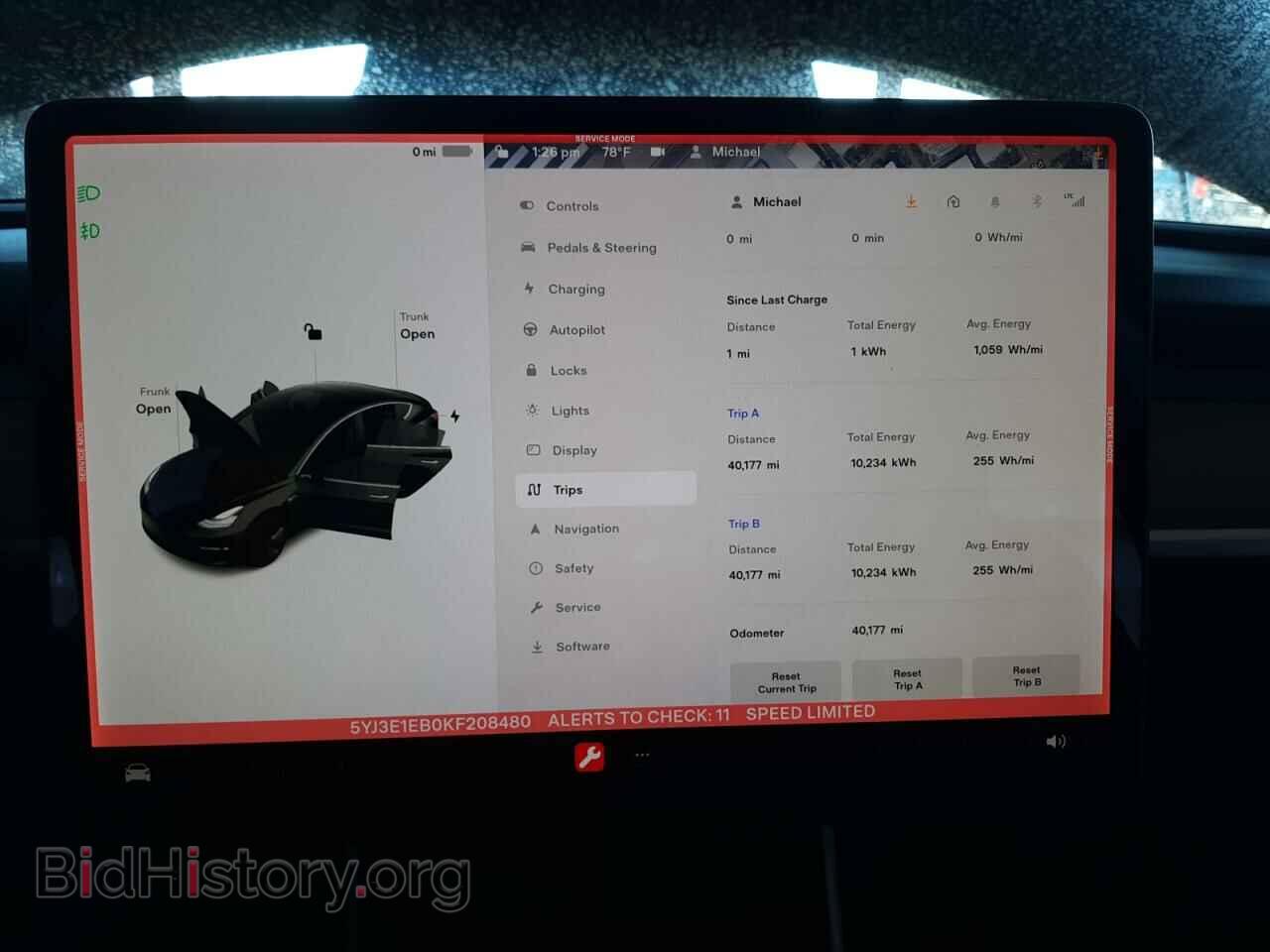 2019 TESLA MODEL 3 - VIN: 5YJ3E1EB0KF208480 - Фото 8