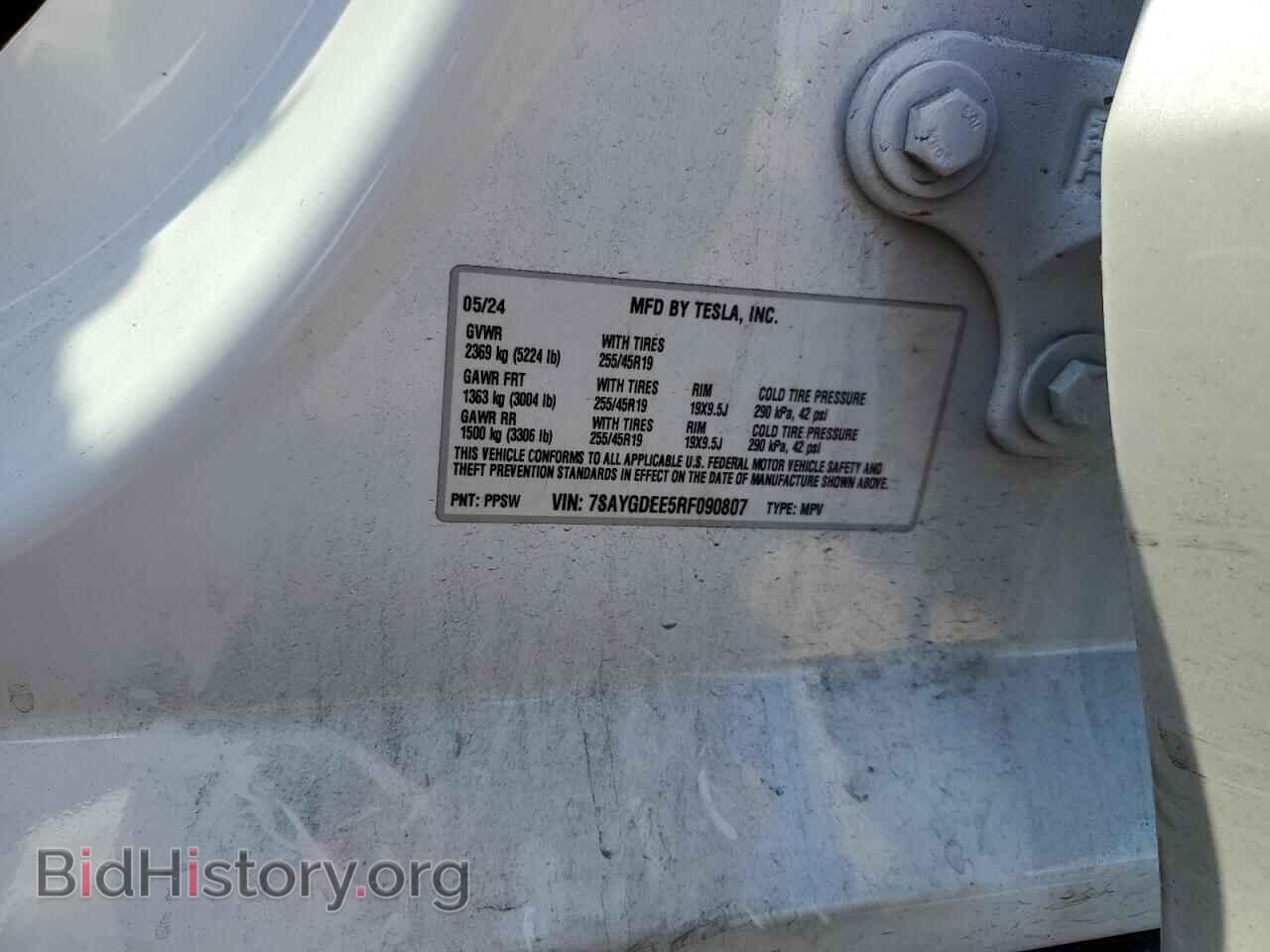 2024 TESLA MODEL Y - VIN: 7SAYGDEE5RF090807 - Фото 12