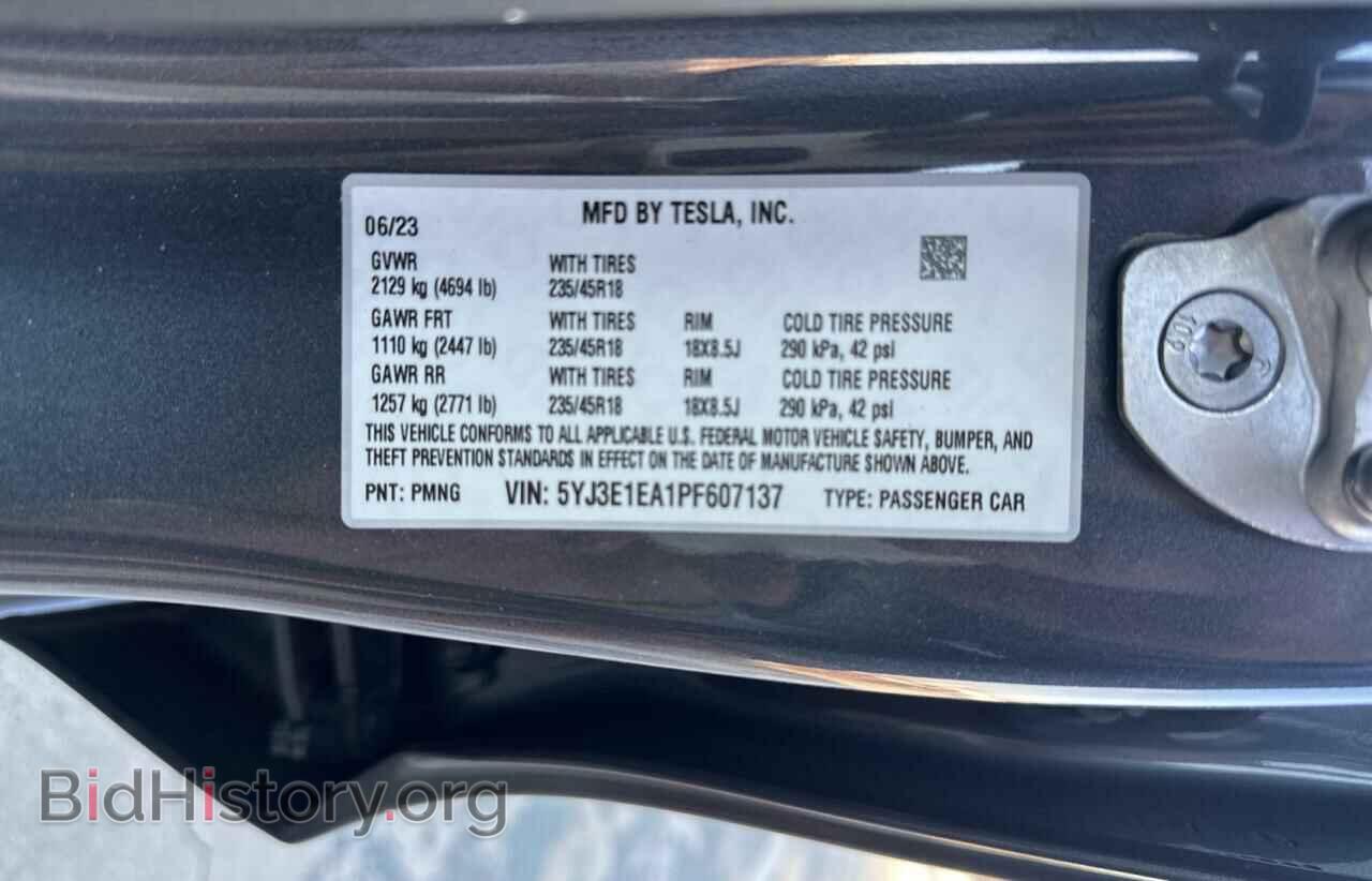2023 TESLA MODEL 3 - VIN: 5YJ3E1EA1PF607137 - Фото 10