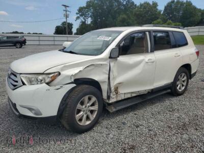 2013 Toyota HIGHLANDER, белый — VIN 5TDZA3EH8DS045999, Copart