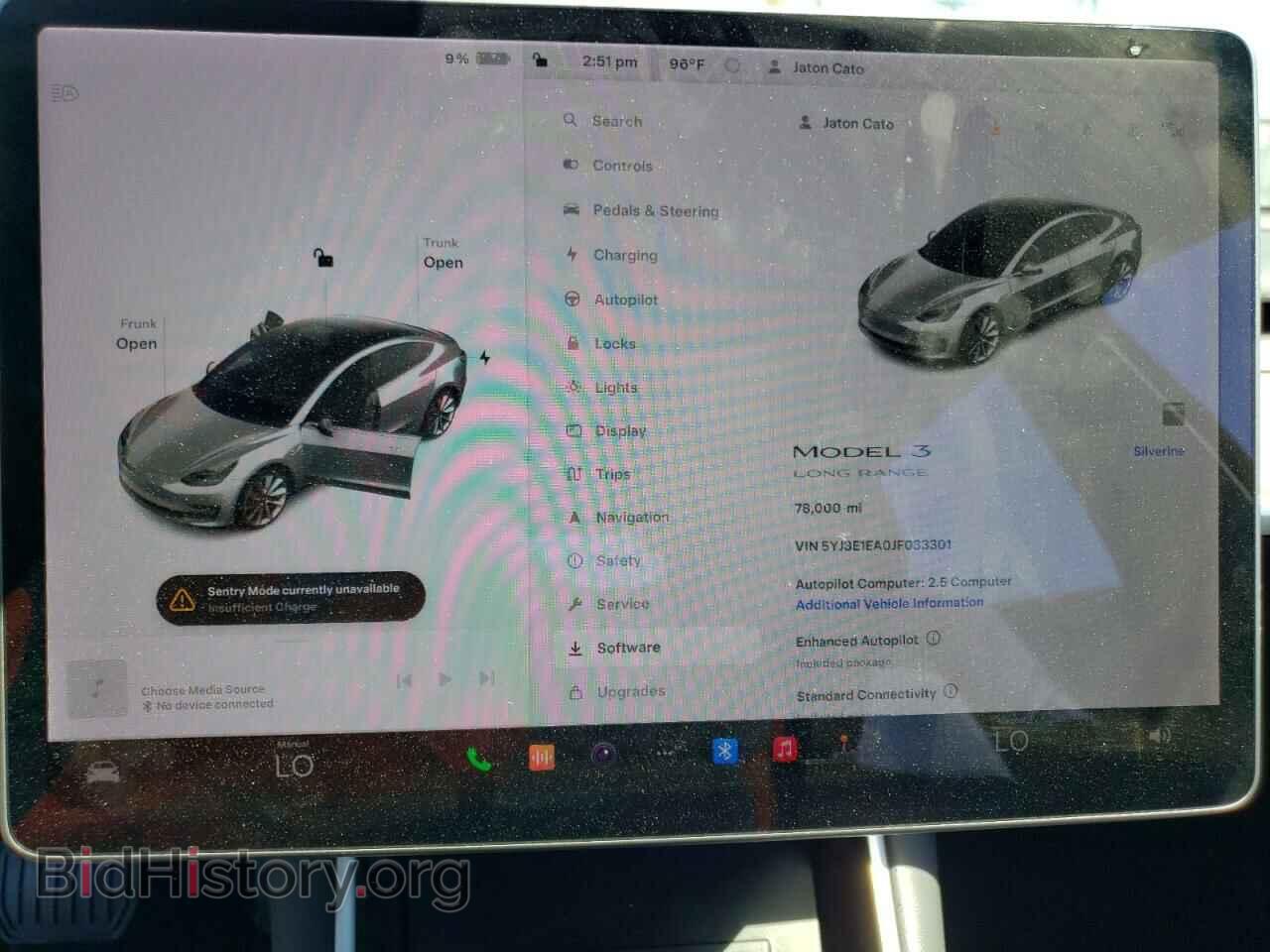 2018 TESLA MODEL 3 - VIN: 5YJ3E1EA0JF033301 - Фото 9