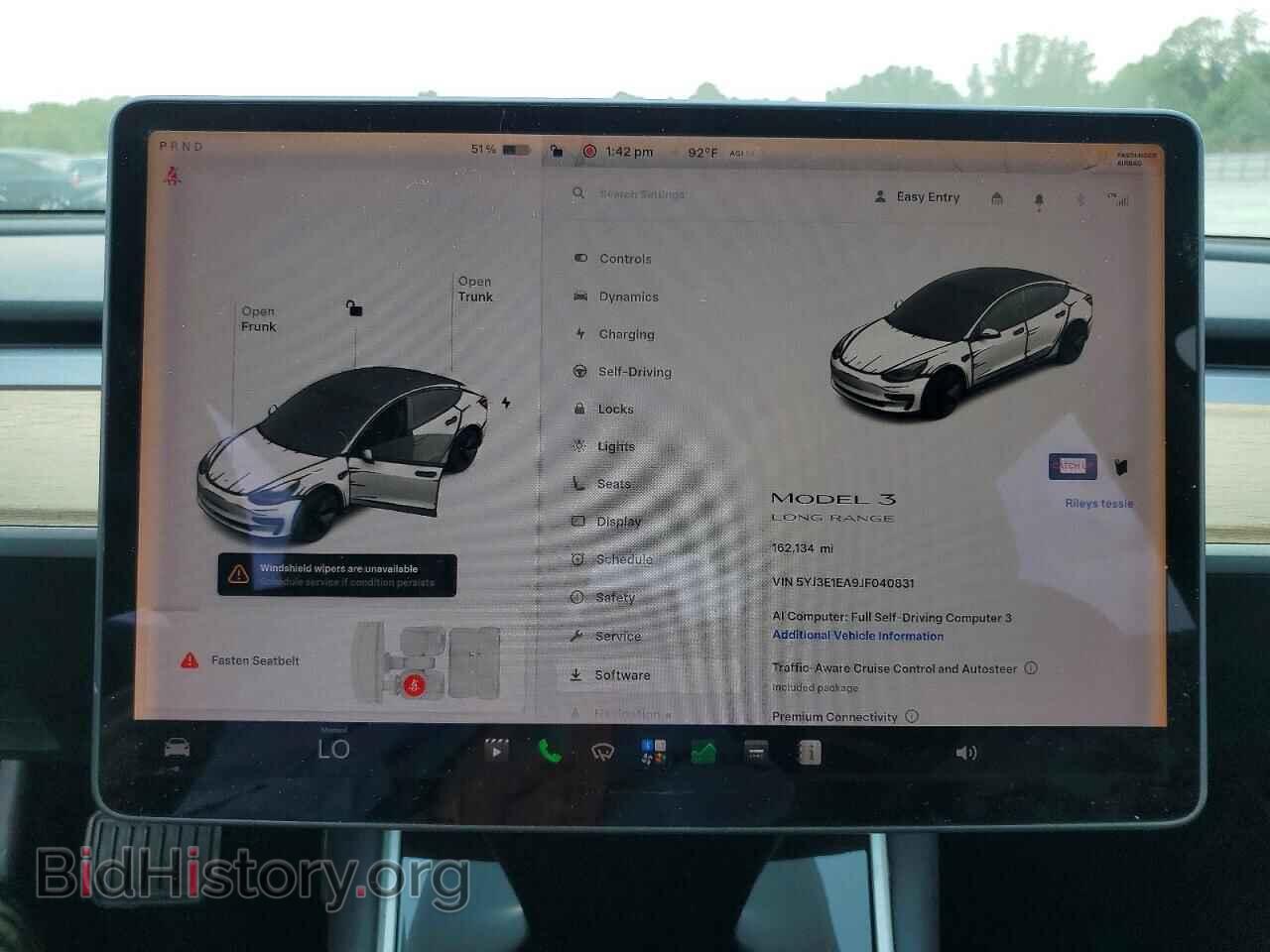 2018 TESLA MODEL 3 - VIN: 5YJ3E1EA9JF040831 - Фото 9
