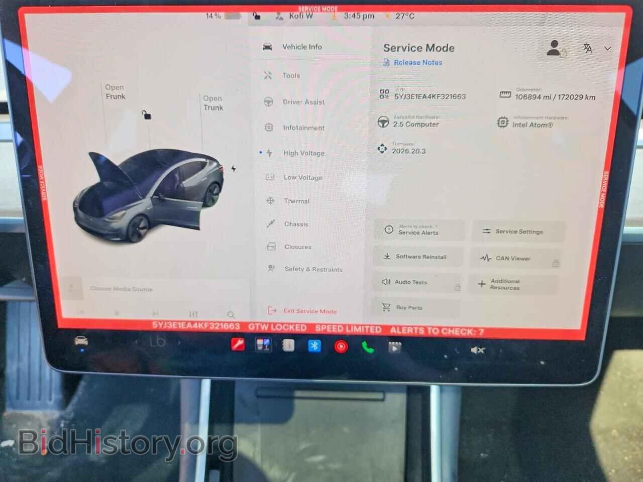 2019 TESLA MODEL 3 - VIN: 5YJ3E1EA4KF321663 - Фото 9