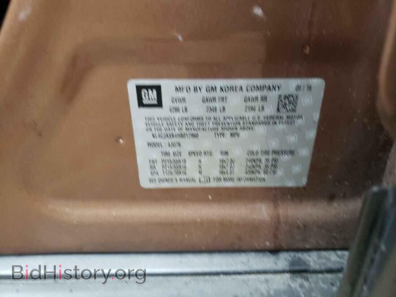 2017 BUICK ENCORE - VIN: KL4CJASB4HB017960 - Фото 10