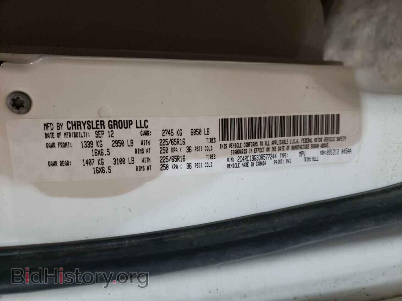 2013 CHRYSLER MINIVAN - VIN: 2C4RC1BG3DR577244 - Photo 10
