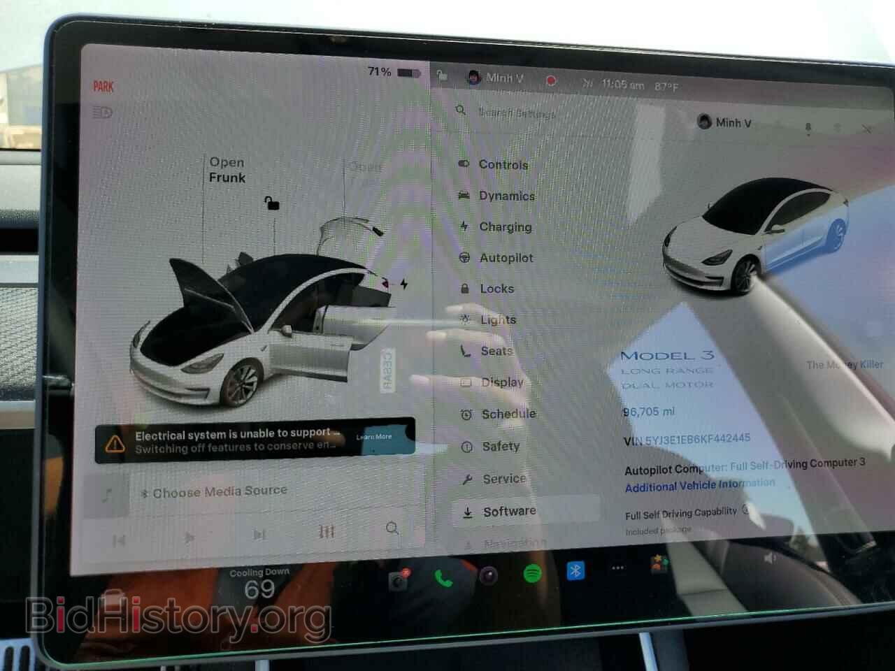 2019 TESLA MODEL 3 - VIN: 5YJ3E1EB6KF442445 - Photo 9