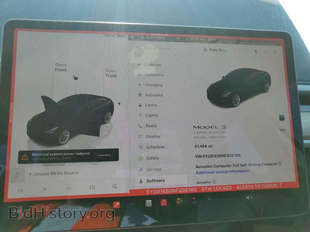 2022 TESLA MODEL 3 - VIN: 5YJ3E1EB0NF208760 - Фото 9