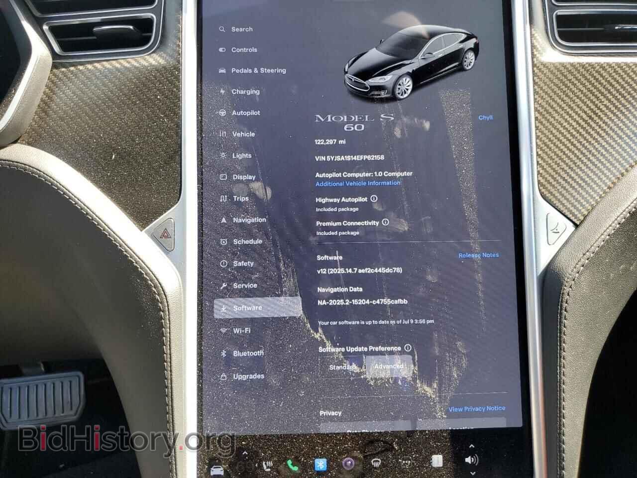 2014 TESLA MODEL S - VIN: 5YJSA1S14EFP62158 - Photo 9