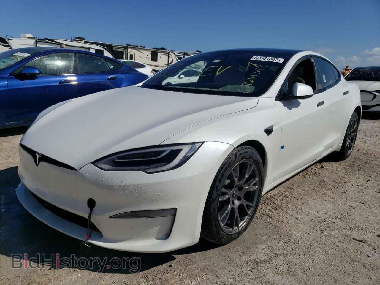 2021 TESLA MODEL S - VIN: 5YJSA1E58MF439745 - Фото 2