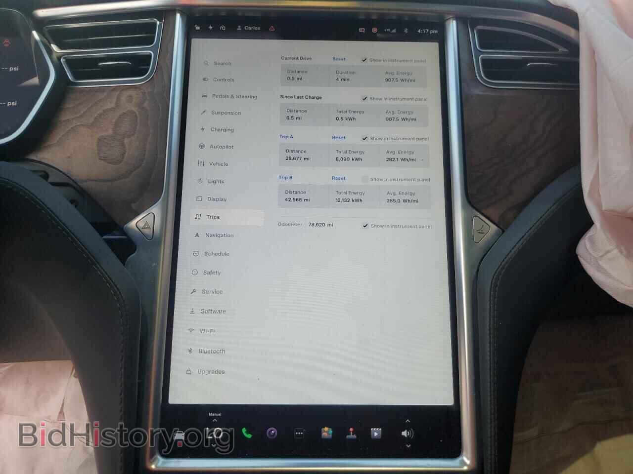 2017 TESLA MODEL S - VIN: 5YJSA1E21HF232609 - Photo 9