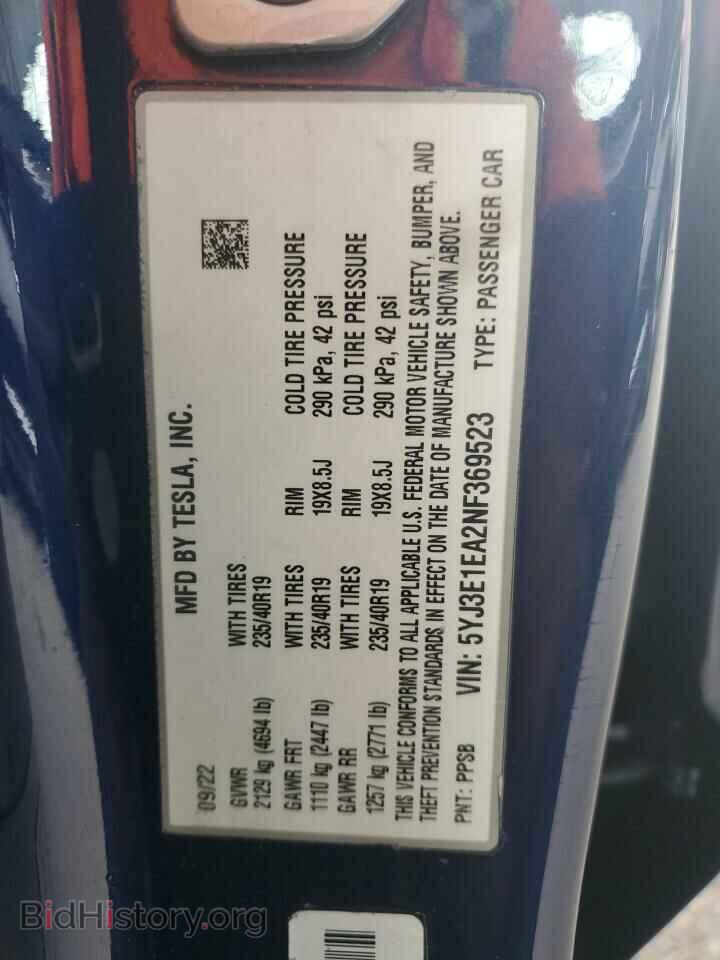 2022 TESLA MODEL 3 - VIN: 5YJ3E1EA2NF369523 - Photo 13