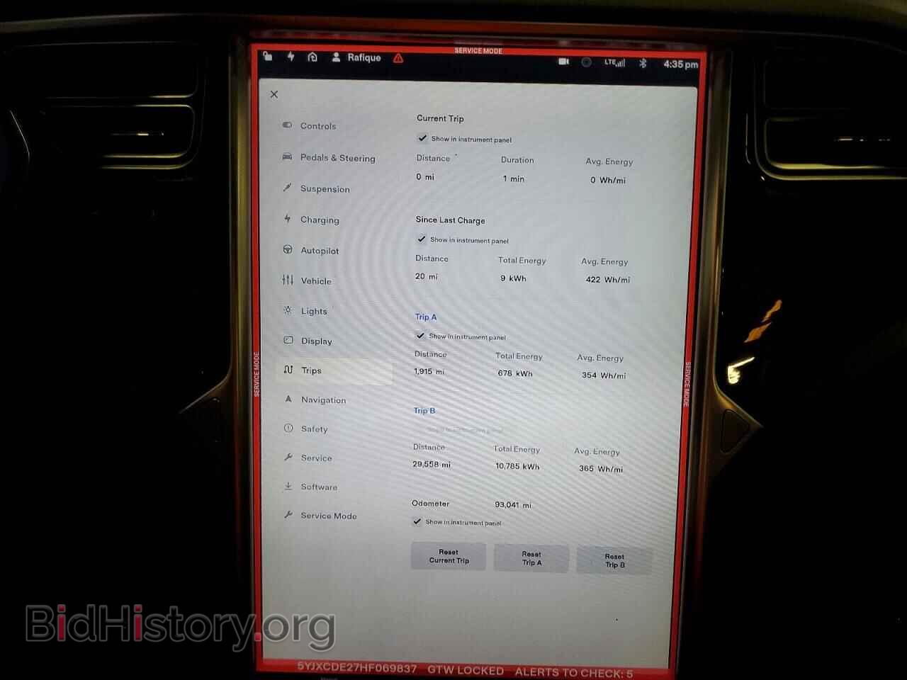 2017 TESLA MODEL X - VIN: 5YJXCDE27HF069837 - Photo 9