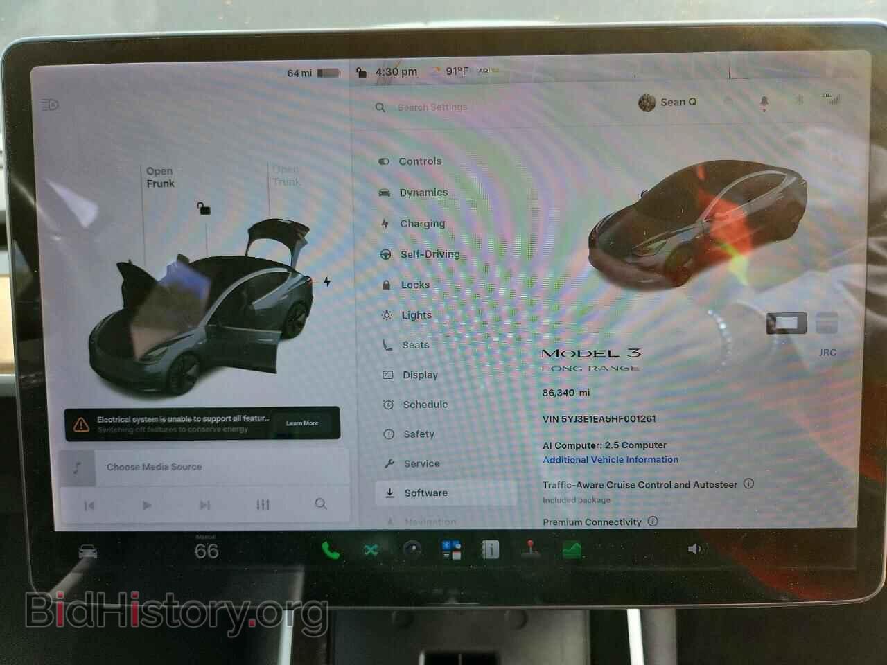 2017 TESLA MODEL 3 - VIN: 5YJ3E1EA5HF001261 - Photo 9