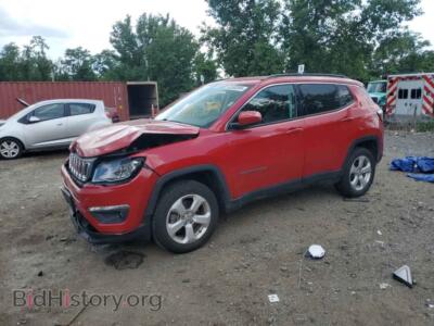 2020 Jeep COMPASS Latitude, красный — VIN 3C4NJDBB8LT124467, Copart