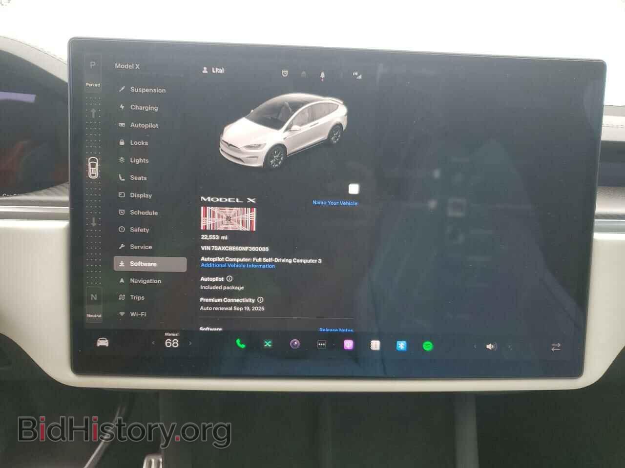2022 TESLA MODEL X - VIN: 7SAXCBE60NF360086 - Photo 9