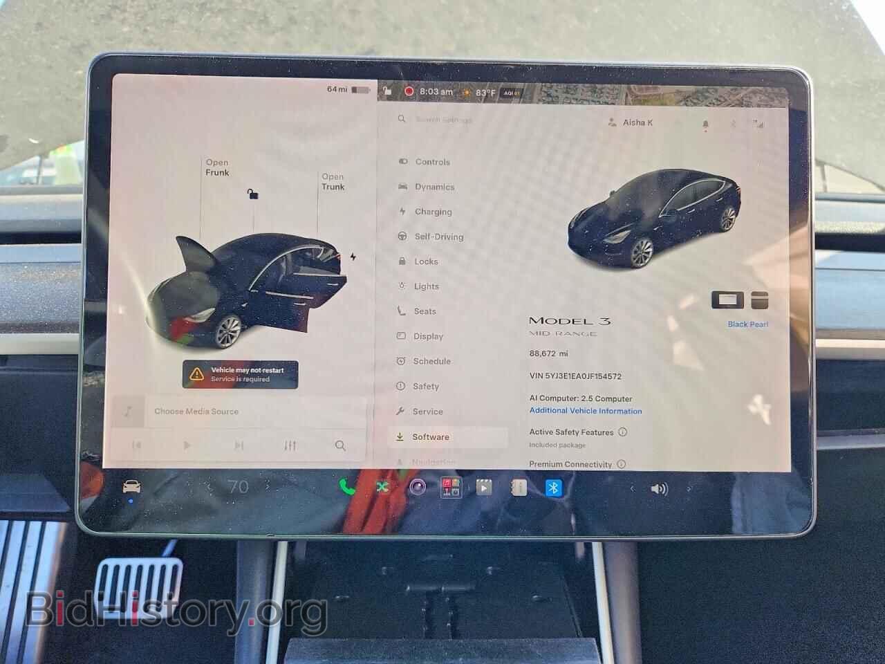 2018 TESLA MODEL 3 - VIN: 5YJ3E1EA0JF154572 - Photo 9