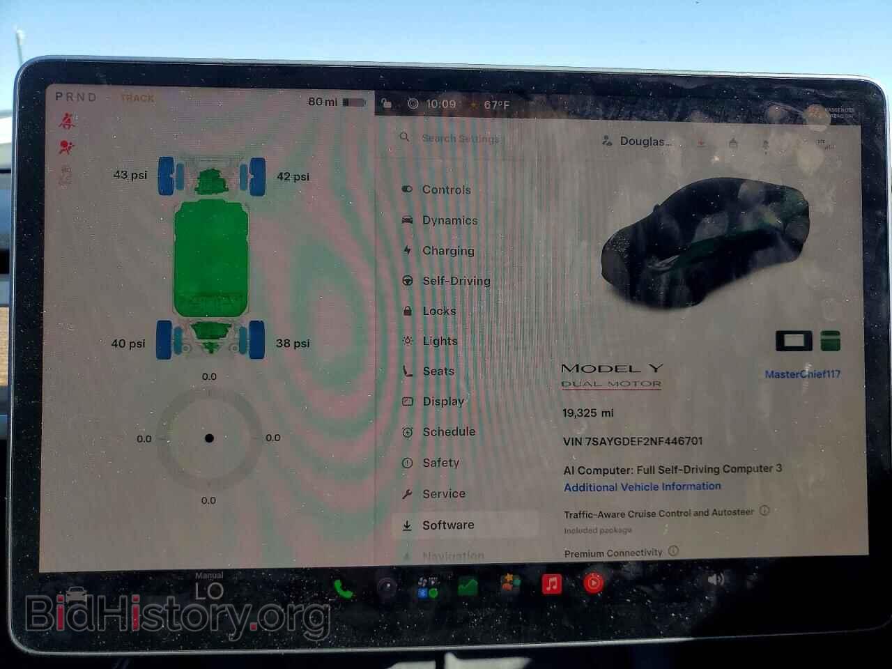 2022 TESLA MODEL Y - VIN: 7SAYGDEF2NF446701 - Photo 9