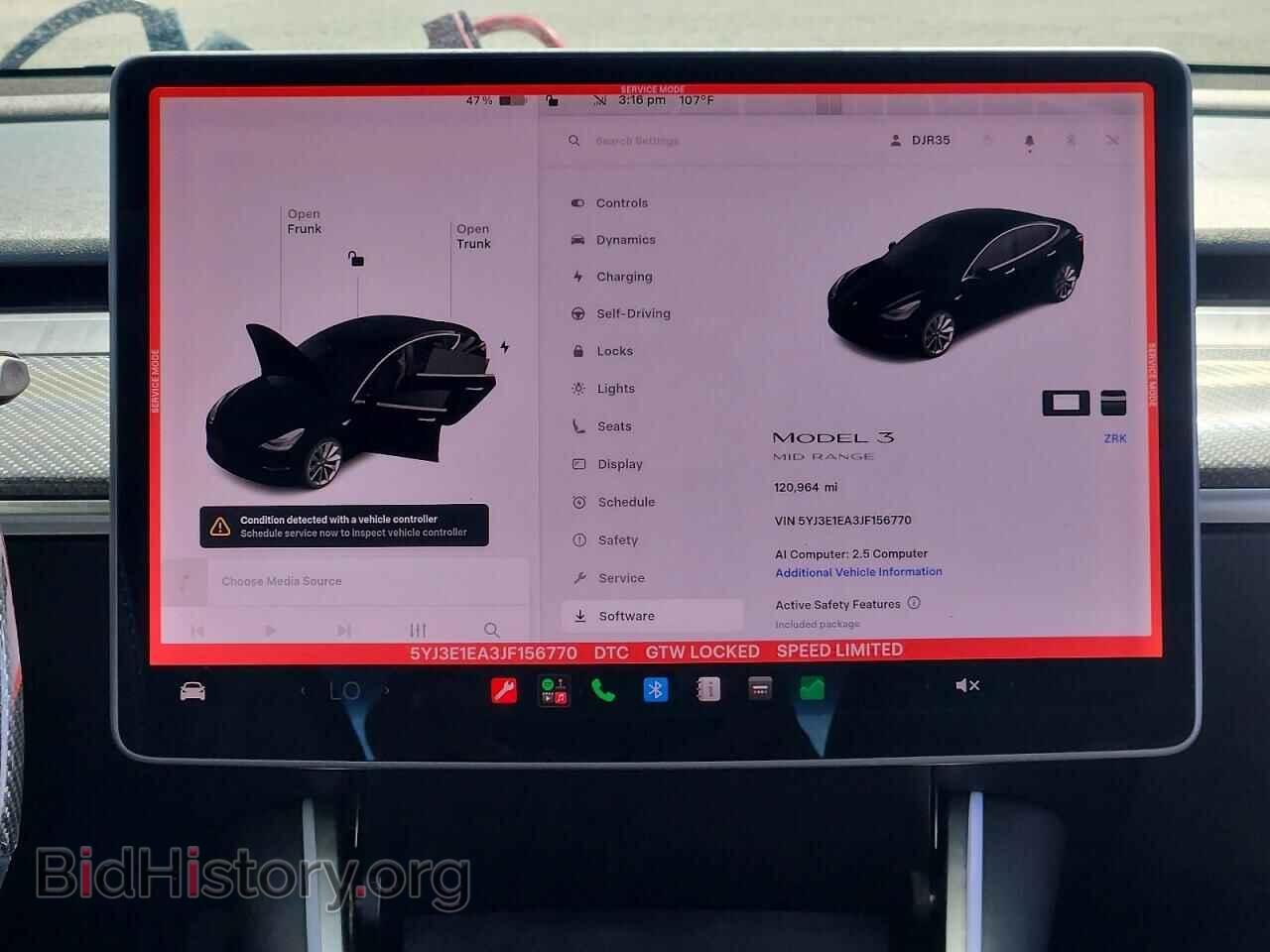 2018 TESLA MODEL 3 - VIN: 5YJ3E1EA3JF156770 - Фото 9