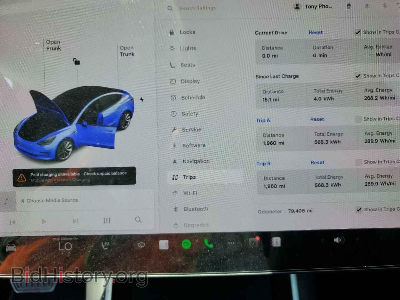 2019 TESLA MODEL 3 - VIN: 5YJ3E1EB2KF388710 - Фото 9