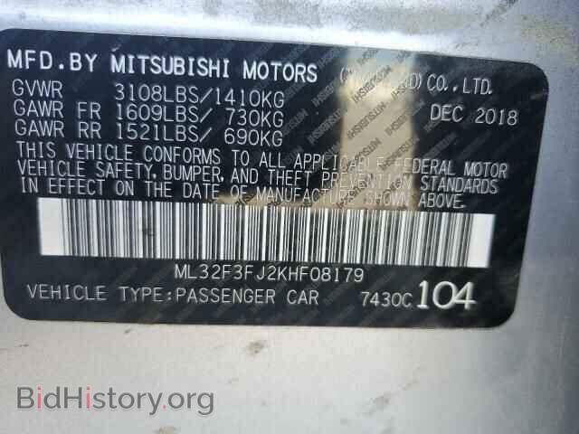 2019 MITSUBISHI MIRAGE - VIN: ML32F3FJ2KHF08179 - Фото 13