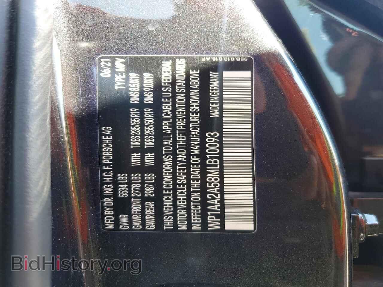 2021 PORSCHE MACAN - VIN: WP1AA2A58MLB10093 - Photo 13